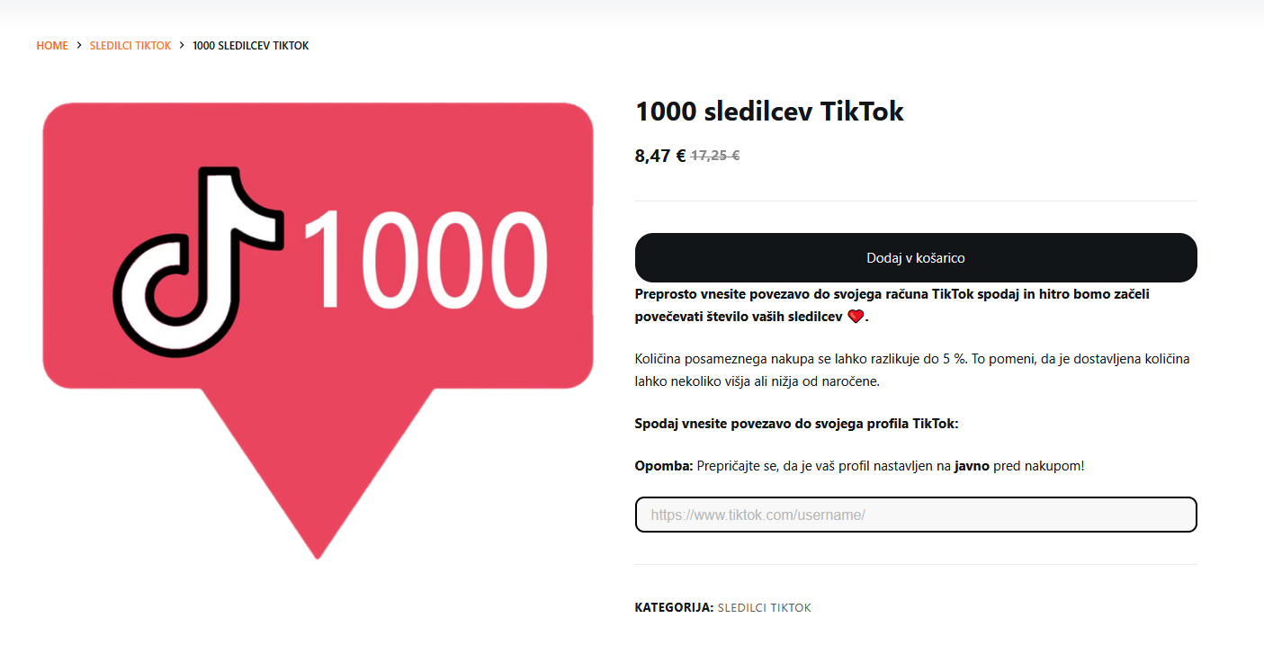 1000 tiktok followers